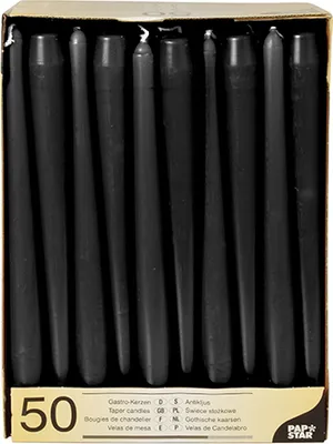 Produktbild von Leuchterkerzen Ø 2,2 cm · 25 cm schwarz