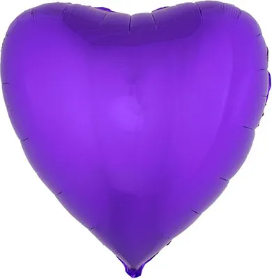 Produktbild von Herzförmiger Folienballon 45 cm violett - Einheitsgröße