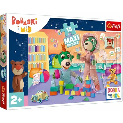Obrázek produktu pro Puzzle Dobrou noc, Treflici: Zábavný svět dětí MAXI 15 dílků