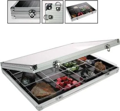 Produktbild von SAFE 5875 Sammel-Vitrine-Alu 12 Fächer