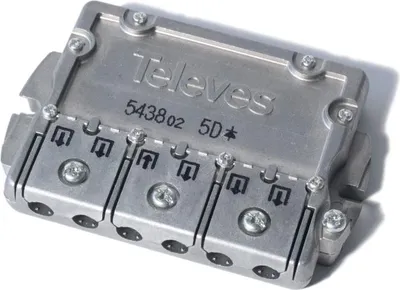 Immagine prodotto di Distributore TELEVES Easy-F a 5 vie 5-2400 MHz VD: 11 dB DC A->E EFV5