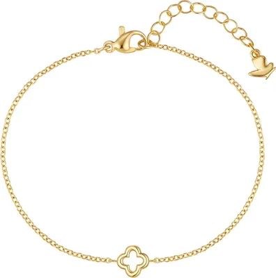 Produktbild von Glanzstücke München Armband Kleeblatt Edelstahl 50088001