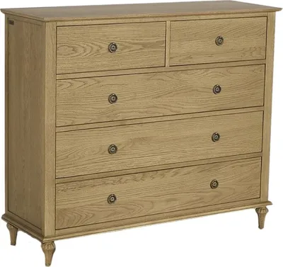 Produktbild von Shabby Chic Kommode aus Eiche, 5 Schubladen