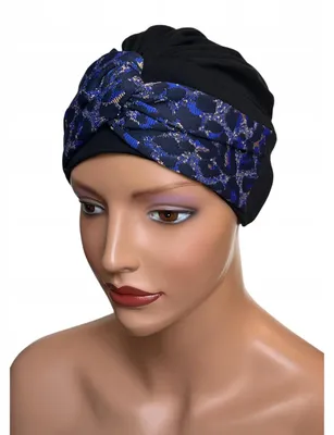 Image de Turban Sara Eva Design motif panthère noir tendance automne