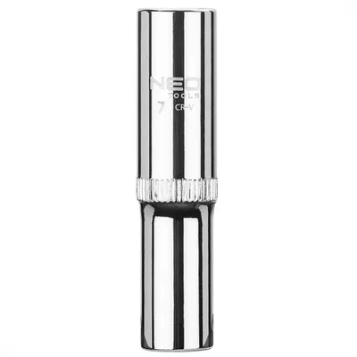 Obrázok produktu pre NEO TOOLS Dlhá šesťhranná objímka 1/4", 7 mm, superlock