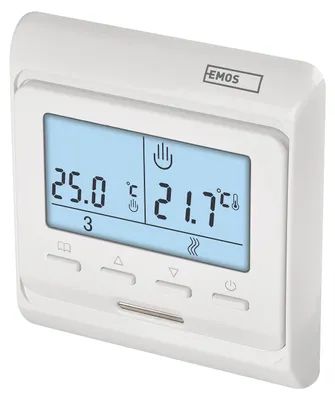 Programmierbarer Raumthermostat für Fußbodenheizung, mit Bodensensor