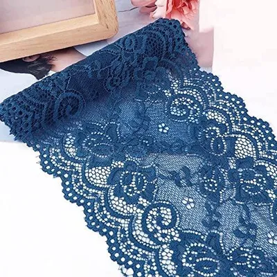 Zdjęcie produktu dla Taśma koronkowa elastyczna 15 cm x 5 m do szycia dekoracji ślubne