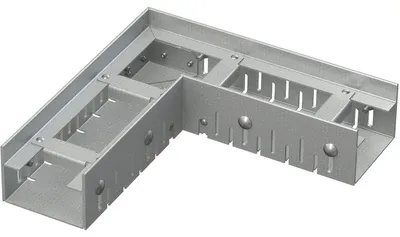 Produktbild von Alcadrain Eckige Entwässerungsrinne 75 mm verstellbar, verzinkt