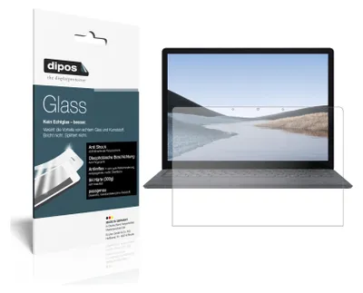 Obrázok produktu pre 2x ochranná fólia pre Microsoft Surface Laptop 3 matná - proti nárazom 9H fólia dipos Glass plastové sklo