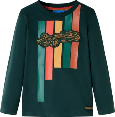 Produktbild von Kinder-Langarmshirt Dunkelgrün 104