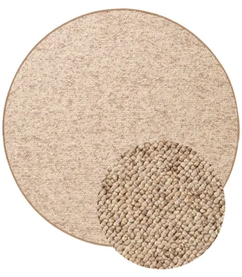 Produktbild von Hanse Home Wolly Woll-Optik Teppich Rund Wolly Beige Braun