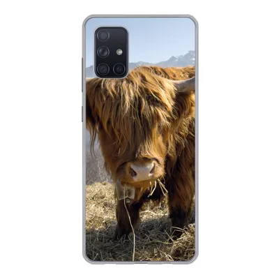 Produktbild von MuchoWow® Handyhülle Schutzhülle Hülle für Samsung Galaxy A51 Schottischer Highlander - Berg - Schnee Silikon Softcase Handy Hülle - Schutzabdeckung