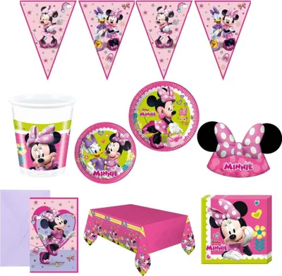 Obrázek produktu pro Dětská narozeninová sada myška Minnie - 10 osob