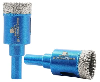 Productafbeelding van Diamantboormachine, 25 mm, voor tegels, keramiek, graniet, porselein, 2 stuks