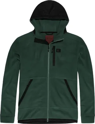 Imagen del producto de Sudadera con cremallera de forro polar de fibra hueca, color verde, marca Vintage Industries, talla S