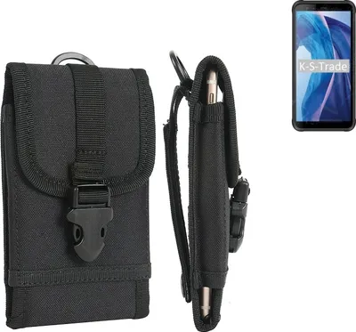 Produktbild von K-S-Trade Holster Handy Hülle kompatibel mit Blackview BV6300 Holster Handytasche Gürtel Tasche Schutz Hülle Robust Outdoor schwarz
