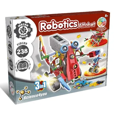 Obrázok produktu pre Science4You Robotics - Alfabot 3 in 1, Robot, Inžinierstvo, 8 rok / roky, Viacfarebný