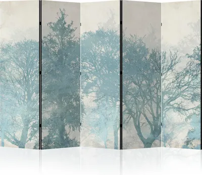 Produktbild von LUMASOUL Paravent doppelseitiger, Paravent Raumteiler Innen, Natur Motiv, 225x172 cm