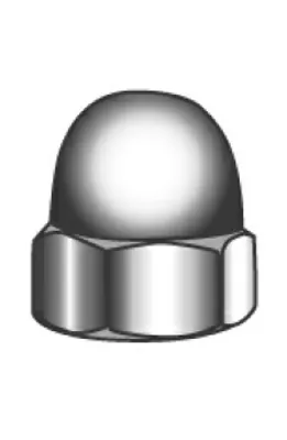 Produktbild von Hutmuttern M8 Edelstahl A4 DIN 1587
