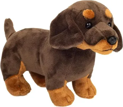 Image de Teddy-Hermann Teckel debout 3 couleurs assorties. 21 cm