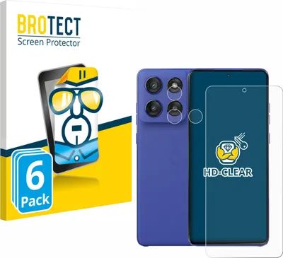 Produktbild von 6x Für Motorola Edge 60 Stylus (Display+Kamera) Schutzfolie BROTECT Displayschutz Display Schutz Folie Klar Transparent