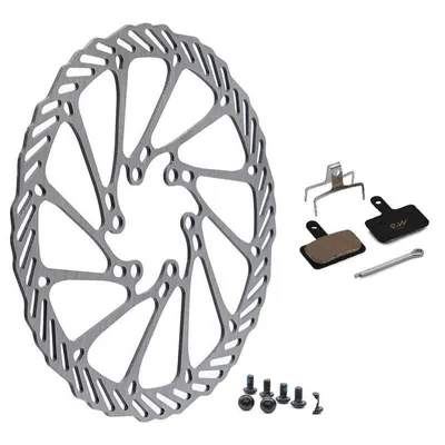 Produktbild von eWheel Bremsscheibe 160mm 6 Loch + eWheel Resin Bremsbeläge Set NCM Milano Moscow Venice Paris London brake disc