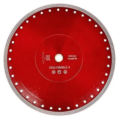 Produktbild von Diamanttrennscheibe ? 350 mm x 25,4 mm/22,23mm für Nassschneiden–Fliesen,Keramik,Stein,Beton,Naturstein,Granit,Marmor