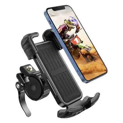 Produktbild von Smartphone-Halterung Handyhalterung Fahrrad,Handyhalter Motorrad360° Lenker Halter,für 4.7–6.8",Metall,Metall, mit Sicherheitsverschluss,wasserdicht