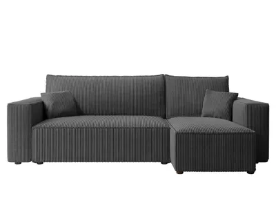 Produktbild von Idohome - PARIS L Ecksofa mit Schlaffunktion und Bettkasten 244x145 cm – universell – Modernes Schlafsofa & Couchgarnitur Farbe: Anthrazit Poso 34