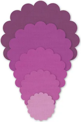 Produktbild von Crafters Edge Stanzform Set Scalloped Circles (Kreise) in 5 Größen