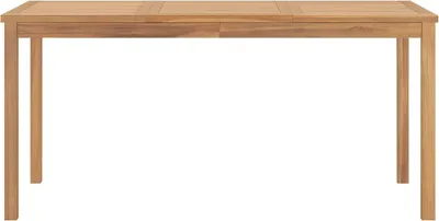 Produktbild von vidaXL Garten-Esstisch 160x80x77 cm Massivholz Teak