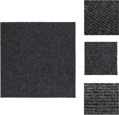 Produktbild von vidaXL Schmutzfangläufer 100x100 cm Anthrazit -  Teppiche