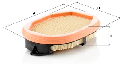 Obrázok produktu pre Vzduchový filter MANN-FILTER CF 2125/1