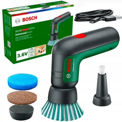 Produktbild von Bosch UniversalBrush Akku-Reinigungsbürste mit Zubehör-Set