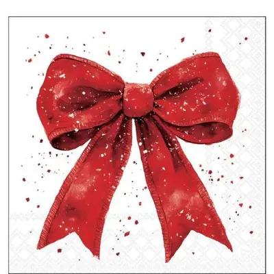Image de Serviettes de cocktail Ambiente, 25 x 25 cm – Motif nœud élégant