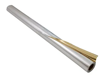 Produktbild von folia Alu-Bastelfolie (B)500 mm x (L)10 m gold / silber