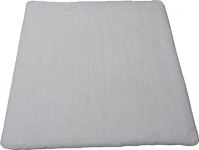 Produktbild von Clarissa WC Vorleger Toilettenvorleger Badematte Bad Teppich 60x60cm Baumwolle Soft Weiß