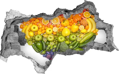 Produktbild von Selbstklebender Loch-3D-Aufkleber 95x73 cm Herzwerk