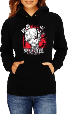 Produktbild von Damen Kapuzenpullover Japan Anime Manga Tokyo Ghoul 02 Ghoul, Lady L / Schwarz