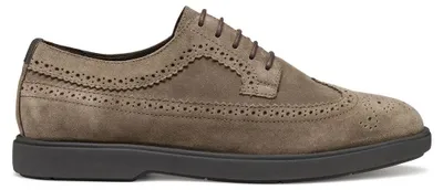 Image de Geox, chaussures Oxford pour hommes, modèle U SPHERICA EC17, couleur beige, taille 42 EU