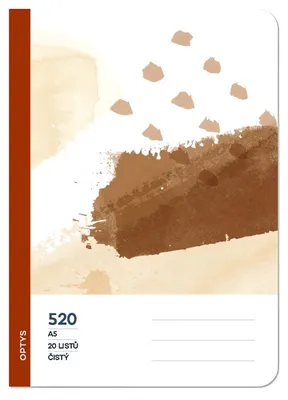 Obrázok produktu pre OPTYS Školský zošit 520, bez dreva, čokoládový