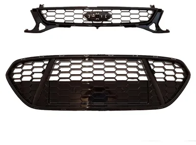 Kühlergrill + Gitter Stoßstange Waben Optik Schwarz für Ford Mondeo 4 IV 2010 – Produktansicht