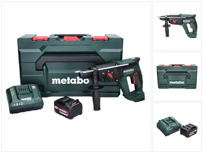 Produktbild von Metabo KH 18 LTX 24 Akku Kombihammer 18 V 2,1 J SDS plus + 1x Akku 4,0 Ah + Ladegerät + metaBOX
