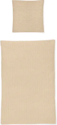 Produktbild von Irisette Seersucker Bettwäsche-Garnitur Tommi Easy 8362 Farbe natur-80 Größe 155x220 + 80x80 cm