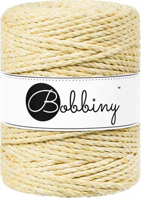 Image de Bobbins 3PLY Macramé Rope 5 mm 100 m Banana Shake Corde