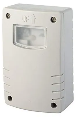 Productafbeelding van Schemerschakelaar met programmering, nacht, timer, voor buiten, IP44, wit