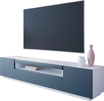 Obrázok produktu pre Komoda RTV DONE 200 biela / námornícka modrá