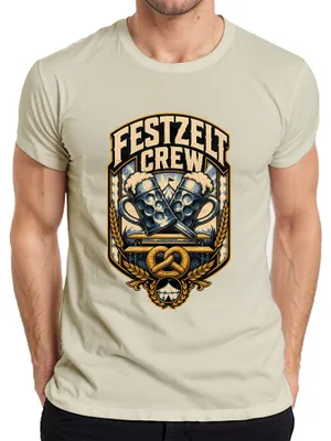 Imagen del producto de Equipo de la carpa de fiestas, cerveza, , feria popular, "Wiesn" (término coloquial para ), pantalones de cuero, vestido tradicional, camiseta para hombre, color natural, talla 3XL