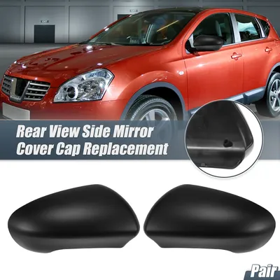 Image de Paire De Couvercles De Rétroviseur De Remplacement Noir Mat Pour Nissan Qashqai J10 2007-2014 - Protections De Miroir Extérieur