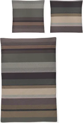 Produktbild von Irisette Mako-Satin Bettwäsche-Garnitur Noa-8424 Größe 200x200+2x80x80 cm Farbe multi-90